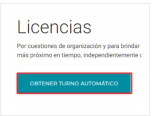 turno automaticos carnet conducir