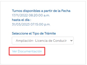 documentos turno carnet conducir