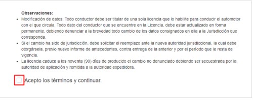 turno carnet conducir merlo