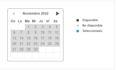 alendario turno carnet conducir
