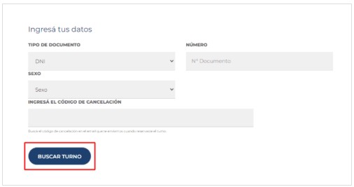 cancelar turno carnet conducir tres febrero