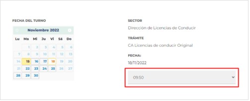 hora carnet conducir tres febrero  